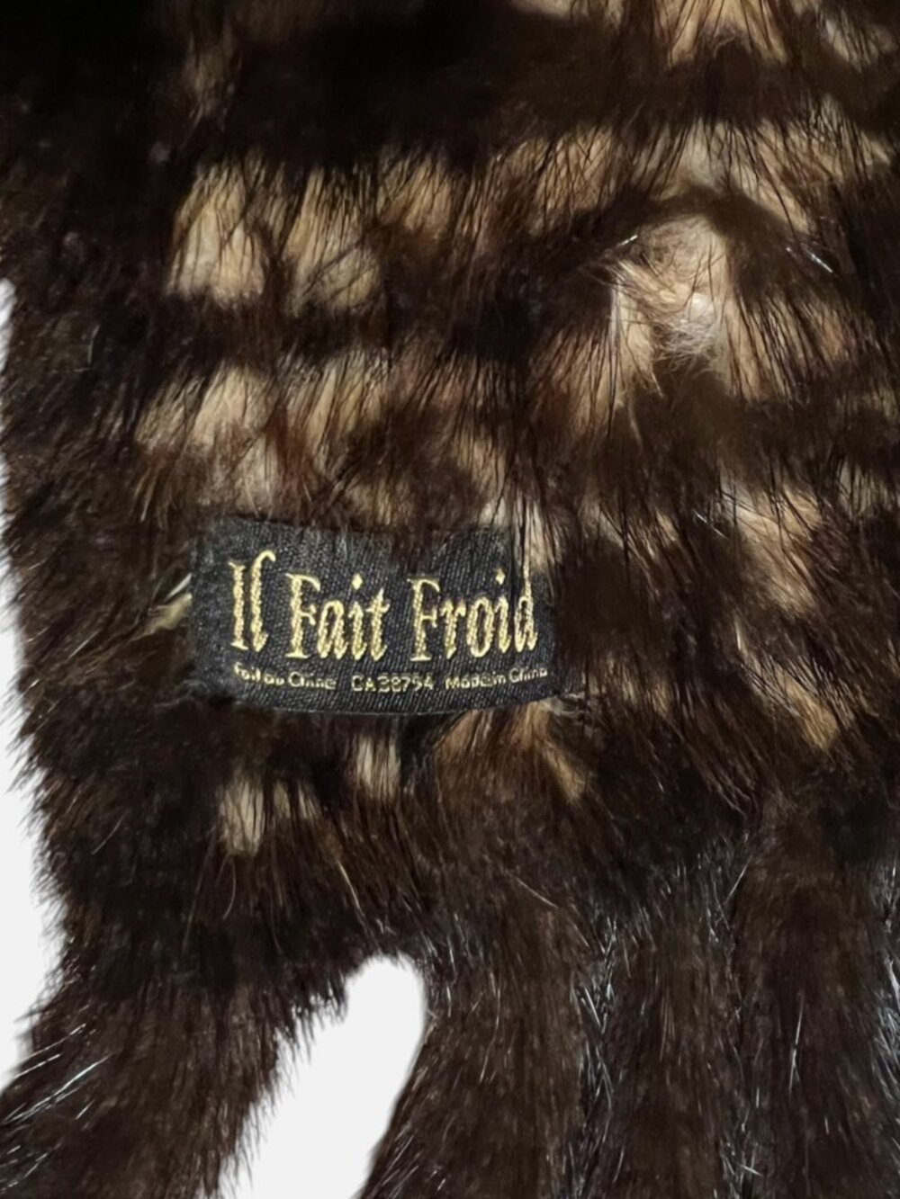 Vintage Il Fait Froid Genuine Mink Fur Scarf - Picture 4 of 6